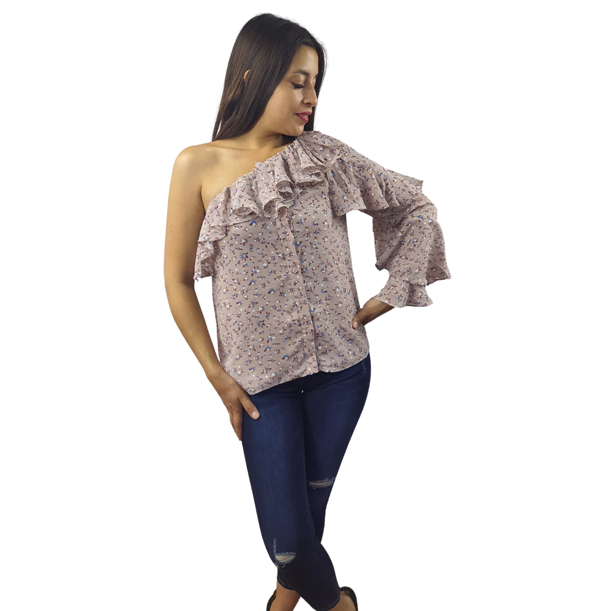 Blusa Vero Moda Rosa Vieja Style FISTULA DARYAN L/S SHIRT CL1(BJ)