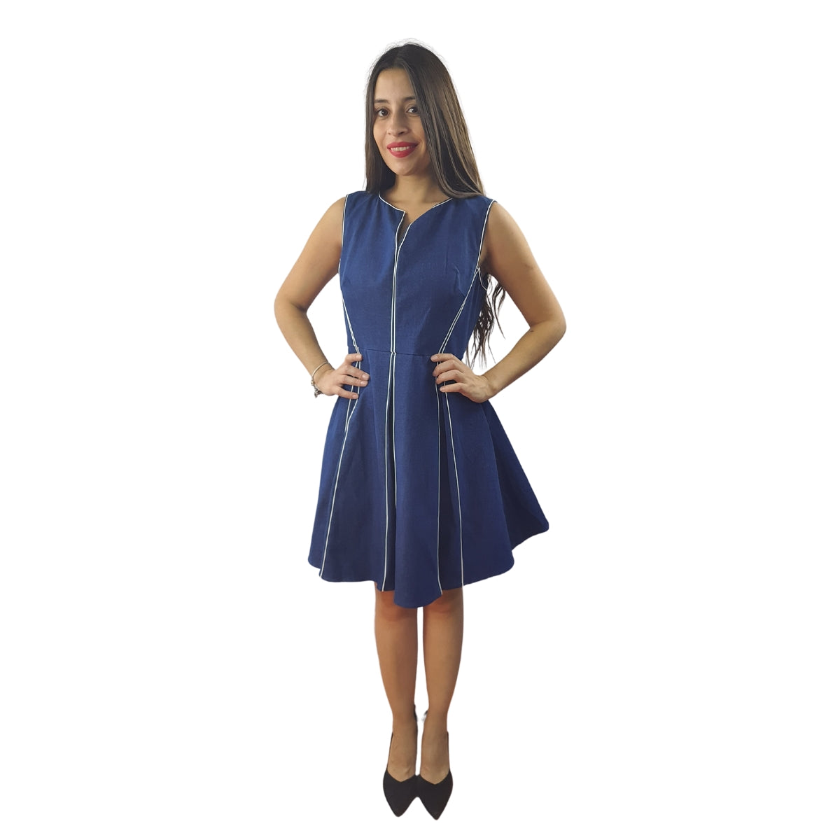 Vestido Vero Moda Azul Oscuro Style ROOM DENIM DRESS(SD)