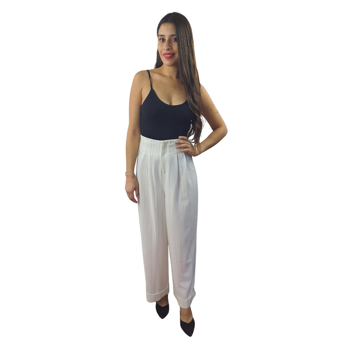 Pantalon Vero Moda Blanco Style JOLIN 9/10 LOOSE PANTS(TP)