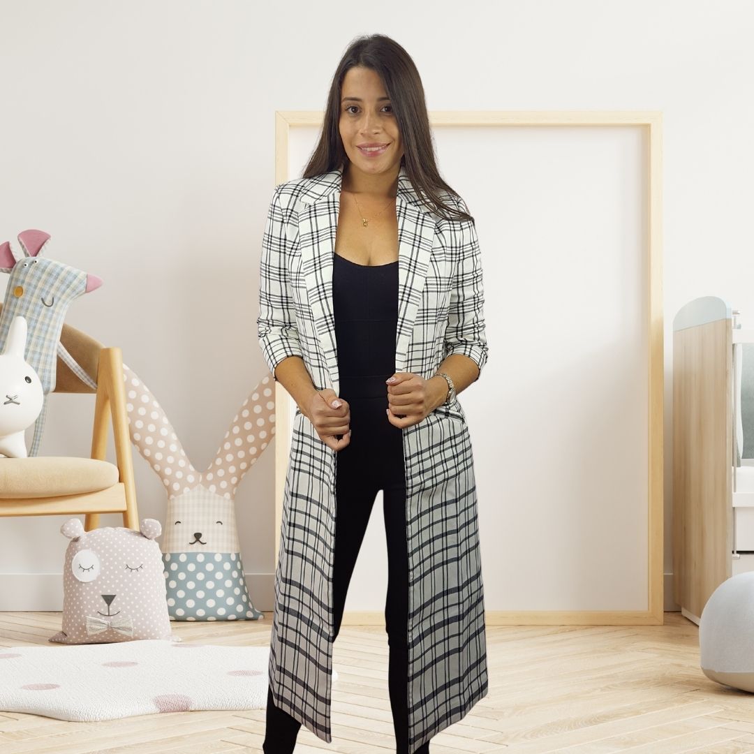 Blazer Vero Moda Blanco Style SUSANNE 3/4 LONG BLAZER(PM-ET-3)