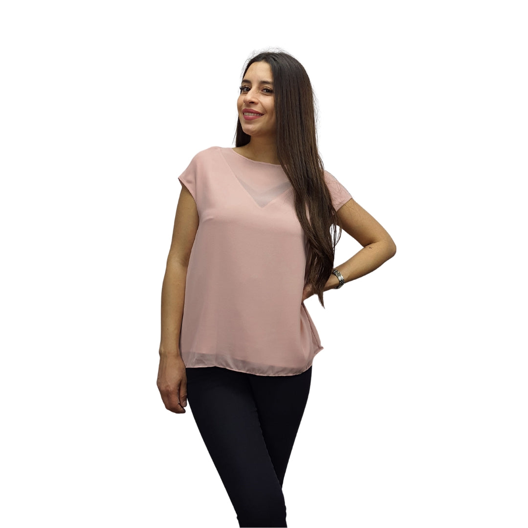 Blusa Vero Moda Rosa Vieja Style CERDAR S/L TOP(VMC-MP)