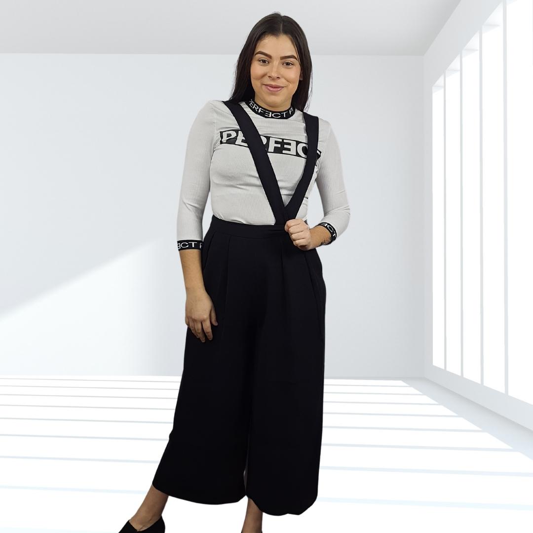 Pantalon Vero Moda Negro Style SIRIUS SEOUL 7/8 LOOSE PANTS(PM-ET-3)