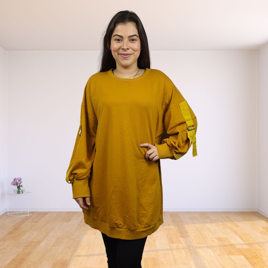 Sweater Vero Moda Mostaza Style MINI L/S SWEAT(HOMEWEAR)