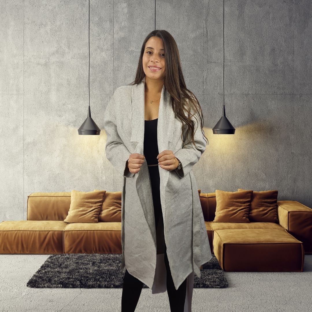 Blazer Vero Moda Gris Style LADY L/S DF WOOL COAT(NL)