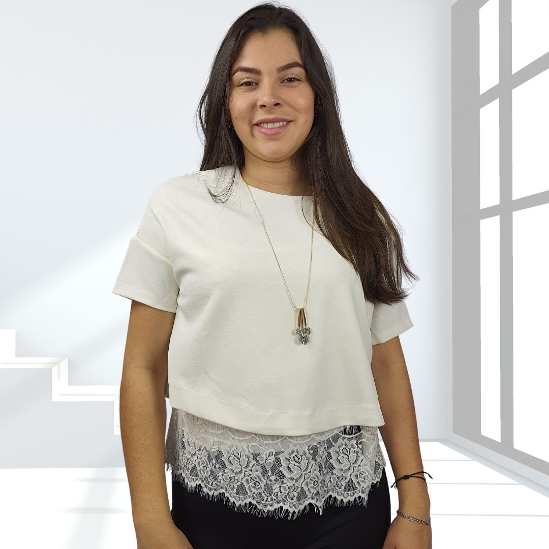 Blusa Vero Moda Crema Style DOUBLE S/S JERSEY TOP(VMC-CR)