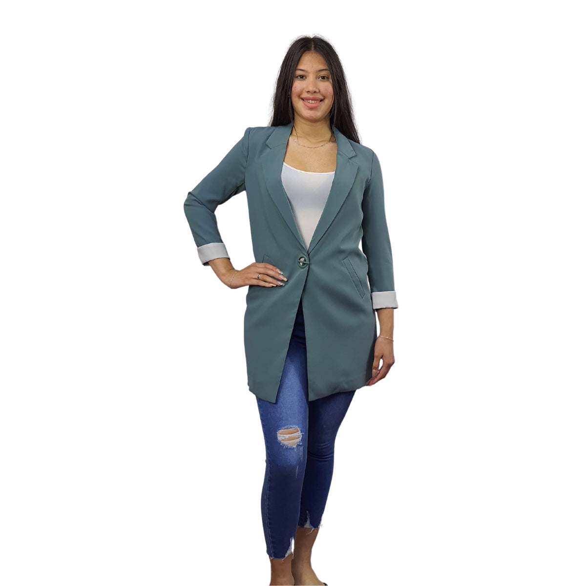 Blazer Vero Moda Verde Style JESSICA 7/8 BLAZER(VMC-SD)
