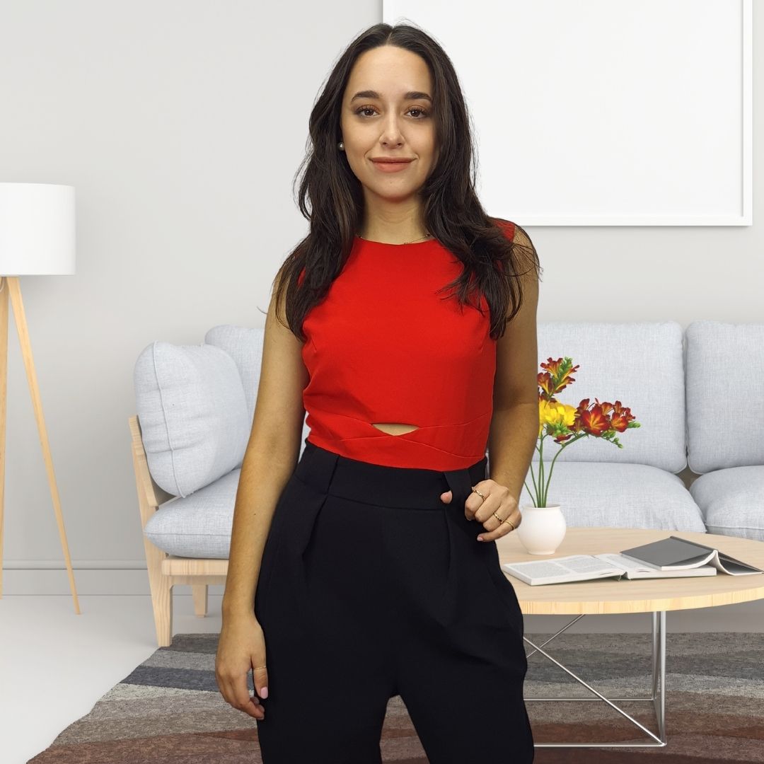 Entero Vero Moda Negro y Rojo Style CROSS 9/10 CATSUIT(VMC-MW-ET-2)