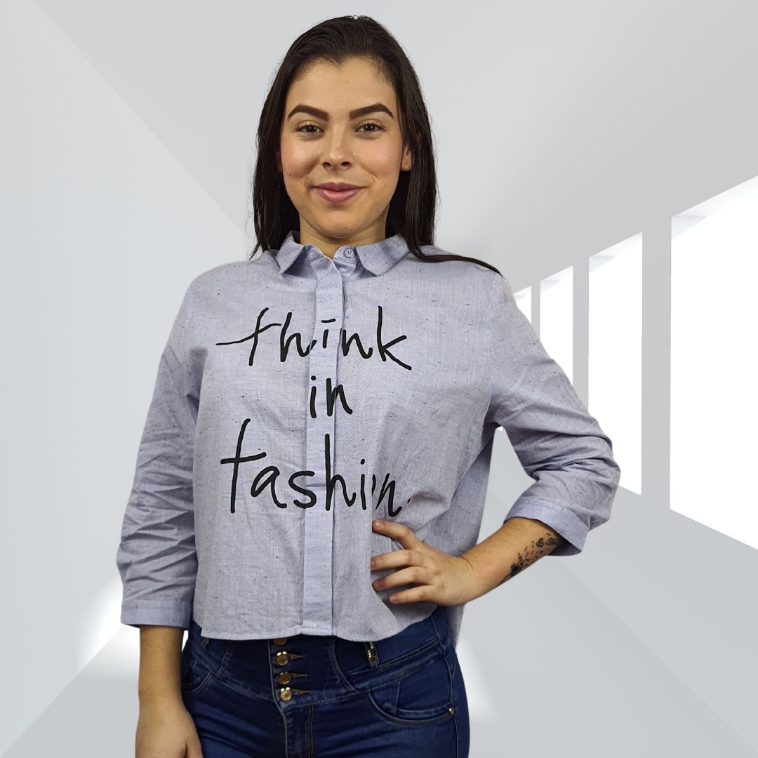 Blusa Vero Moda Azul Claro Style LAYZ ALEX 3/4 SHIRT(MW-CT-3)