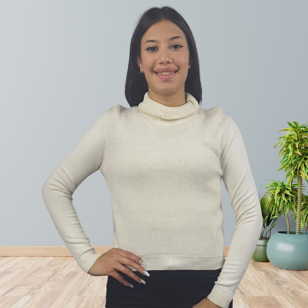 Sweater Vero Moda Blanco Style JOAN LS KNIT(MW-ET-2)