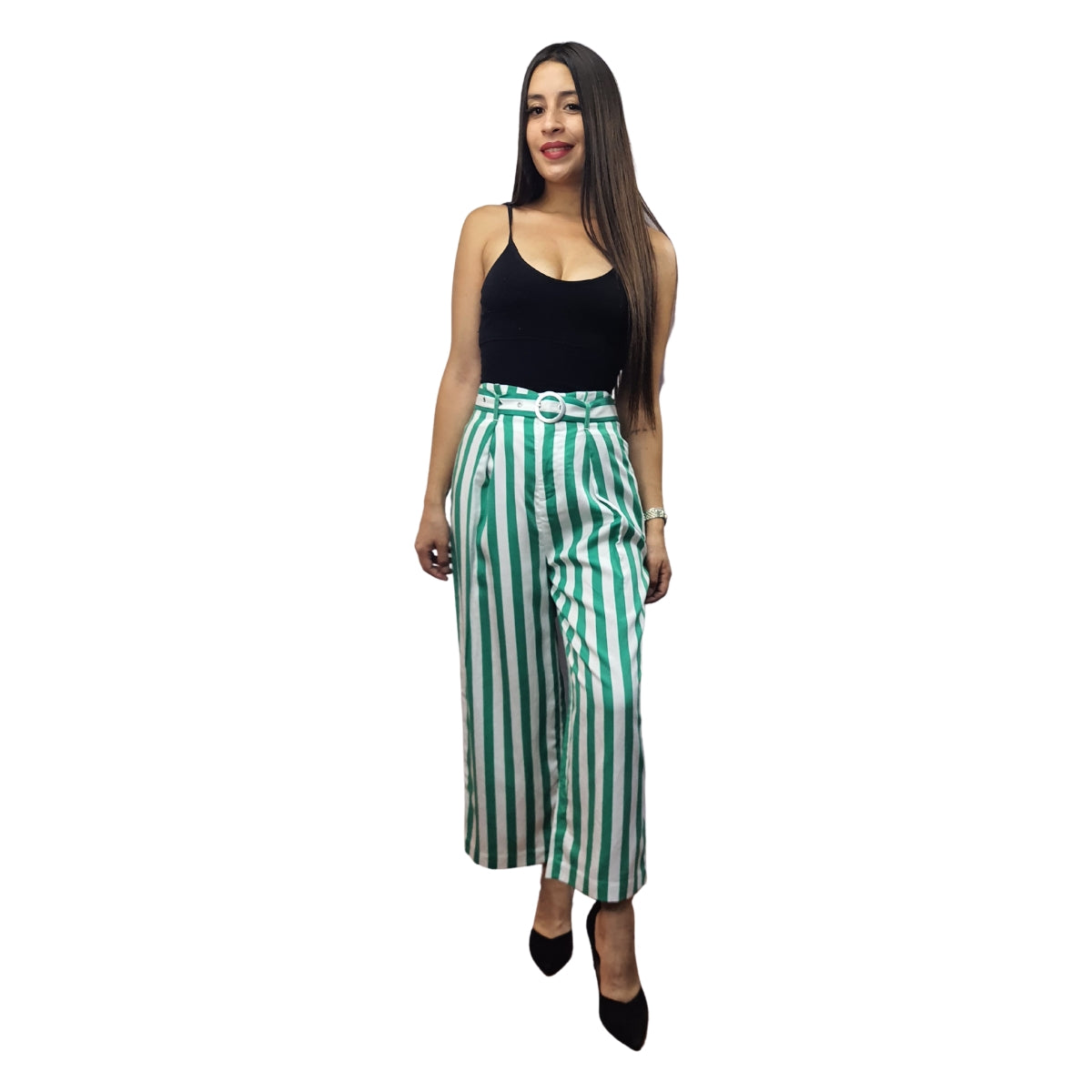 Pantalon Vero Moda Verde Style KITTY 9/10 WIDE PANTS(SL)