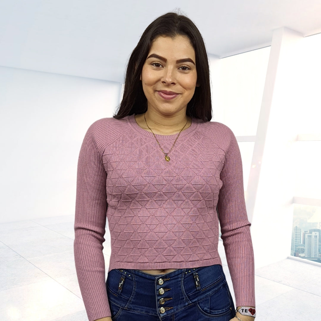 Sweater Vero Moda Rosa Palido Style LUCY L/S KNIT(UM)