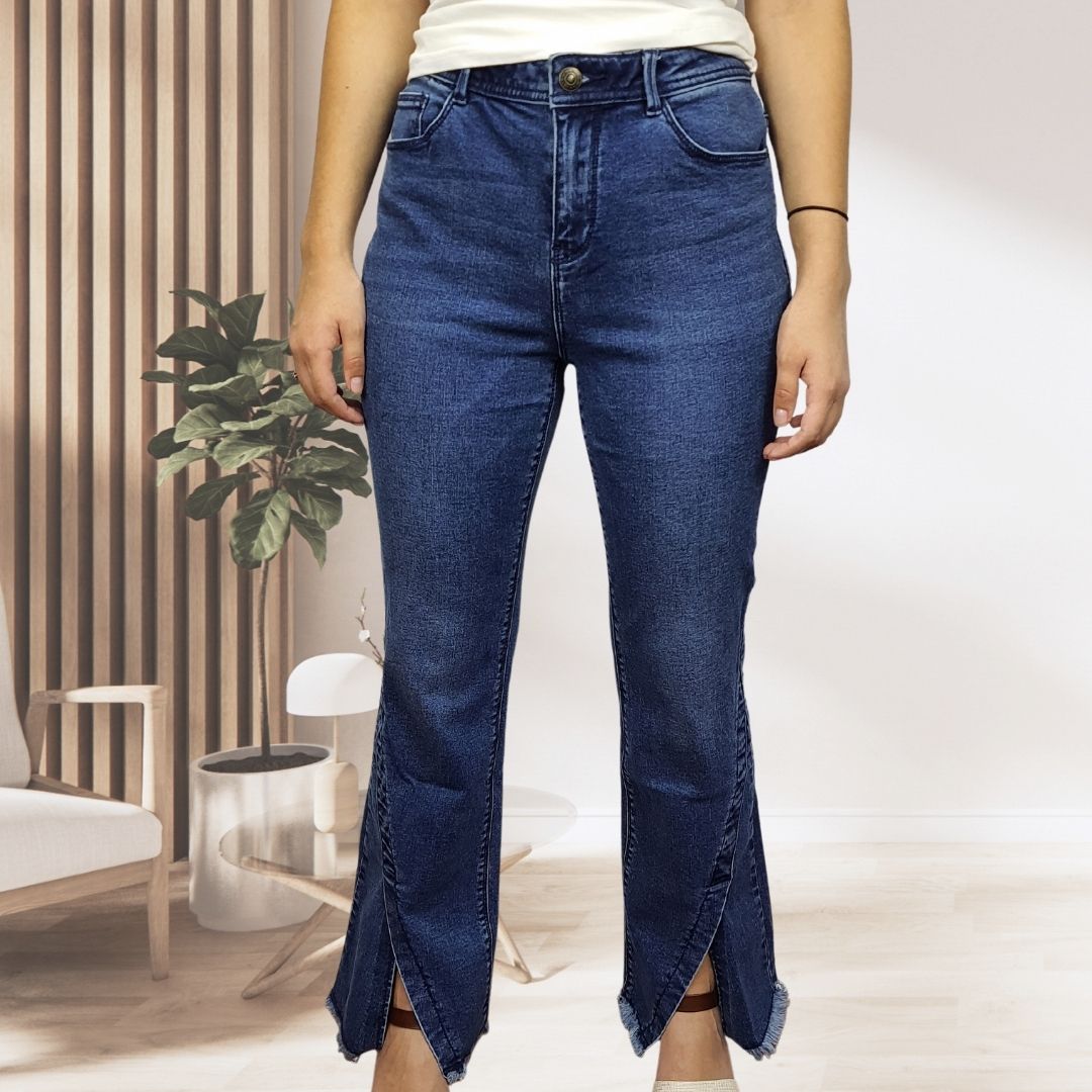 Pantalon Vero Moda Azul Oscuro Style JEFF 9/10 MW MB JEANS(NC)