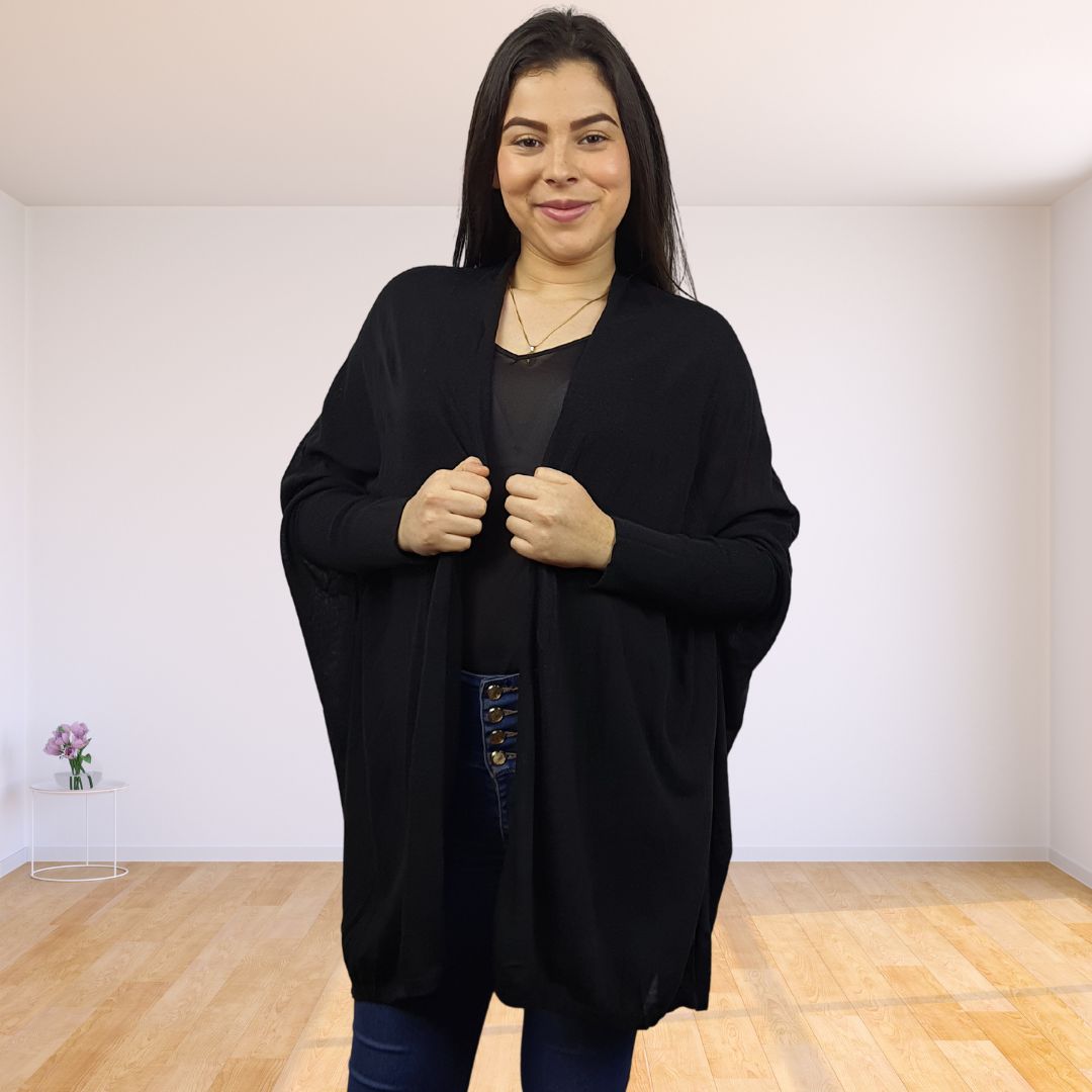 Tapado Vero Moda Negro Style AFRICA L/S OPEN CARDIGAN(SD)