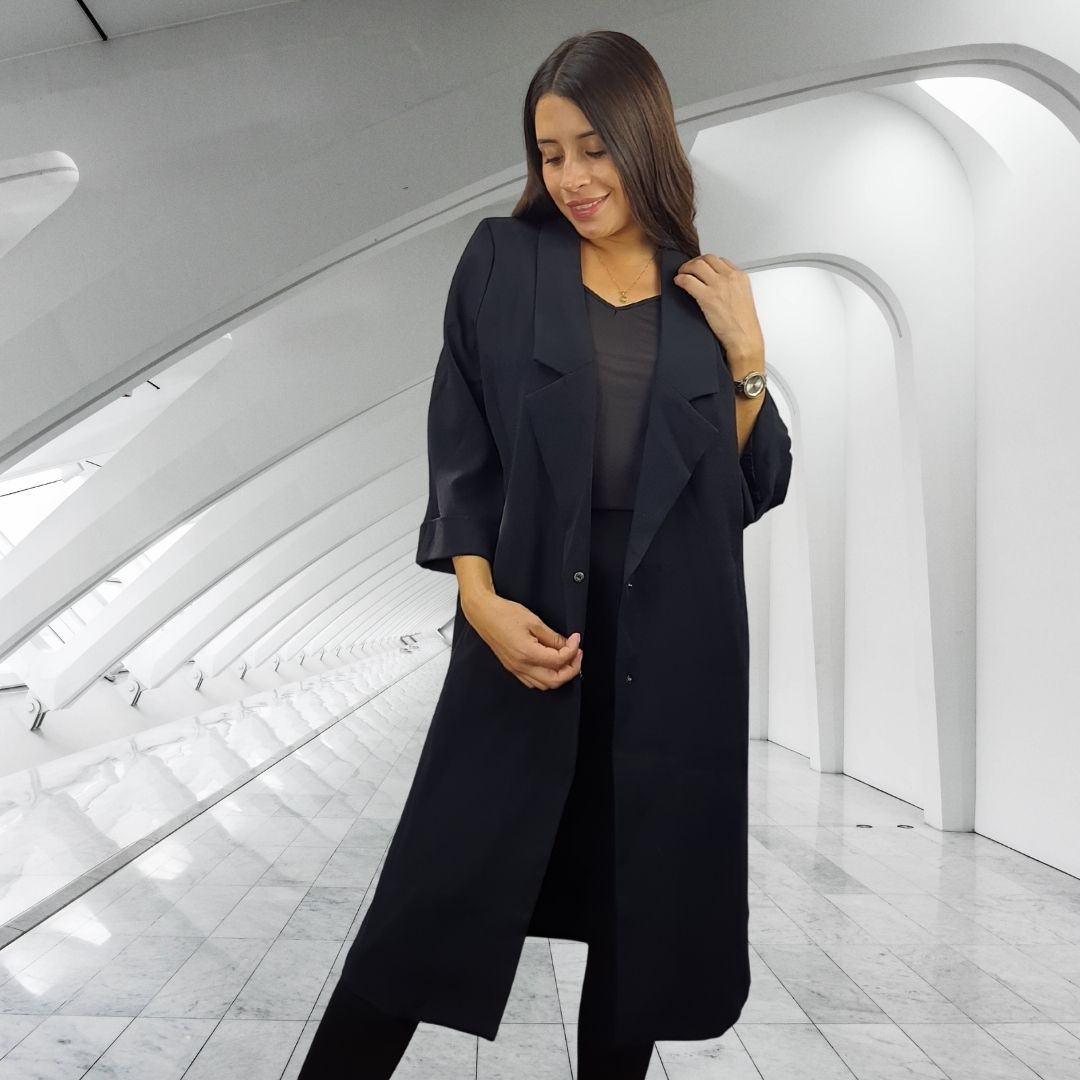 Blazer Vero moda Negro Style JENNIFER 3/4 BLAZER(PM-ET-2)