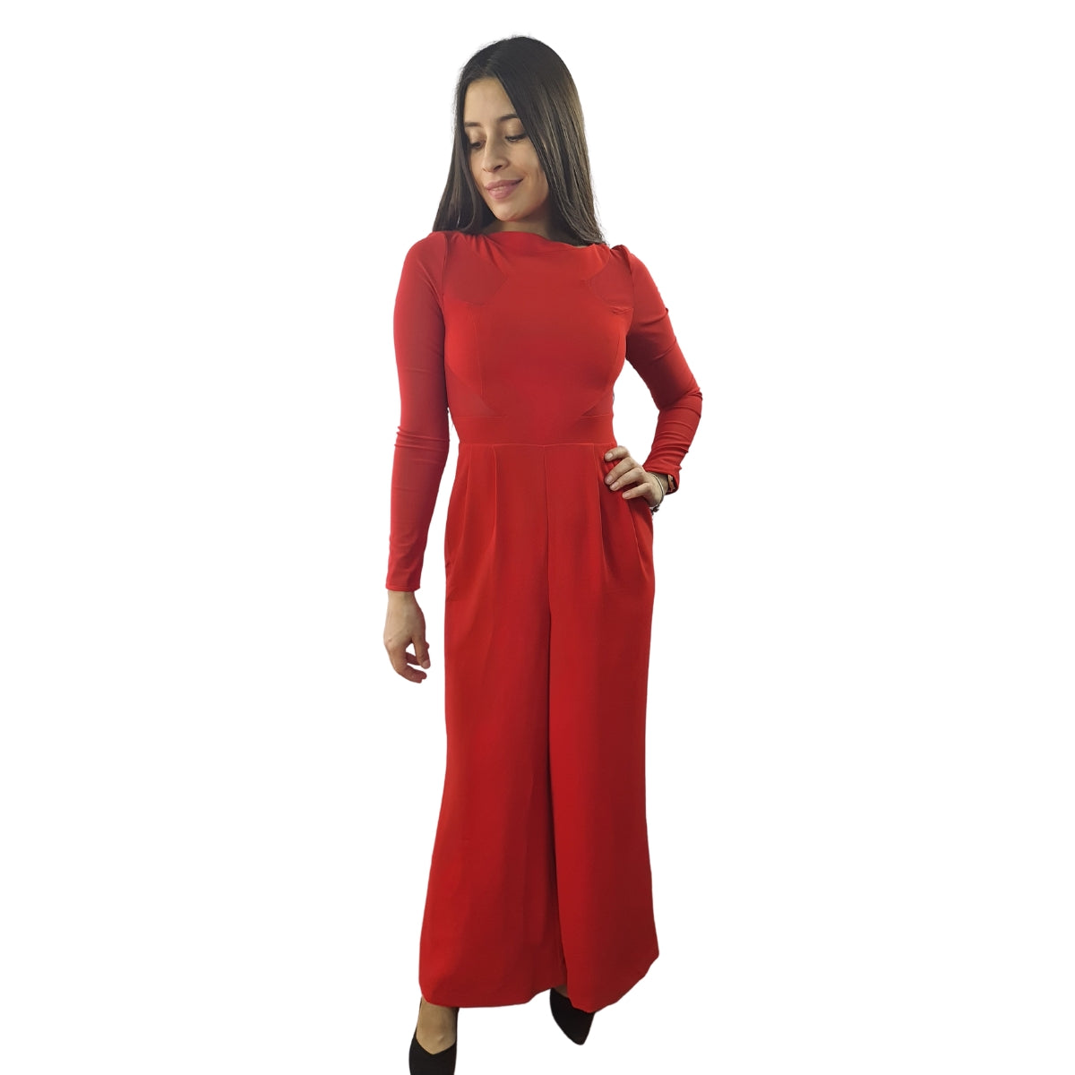 Entero Vero Moda Rojo Style AIMEE FLARE CATSUIT(BN-ET-3)