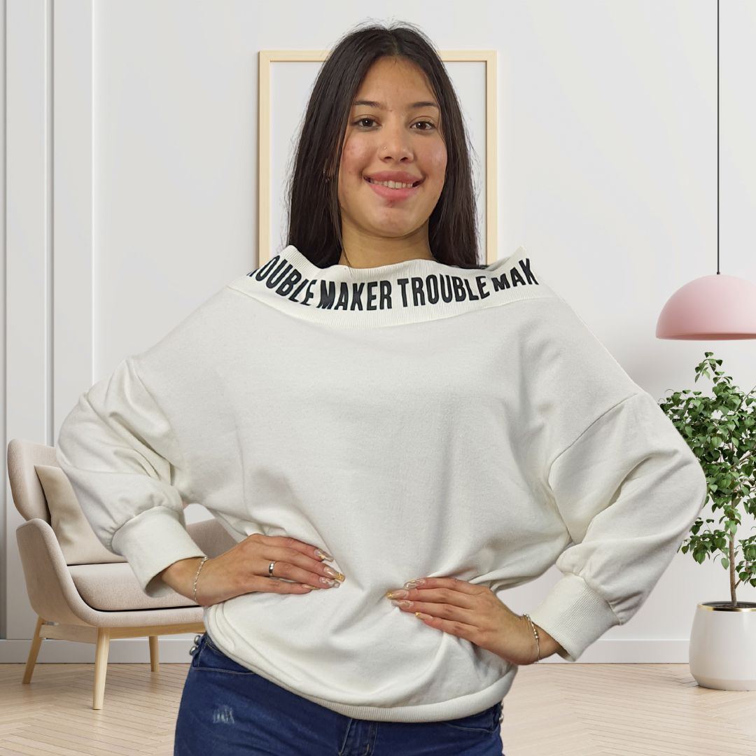 Sweater Vero Moda Blanco Style KIMBERLEY L/S SWEAT(NC)