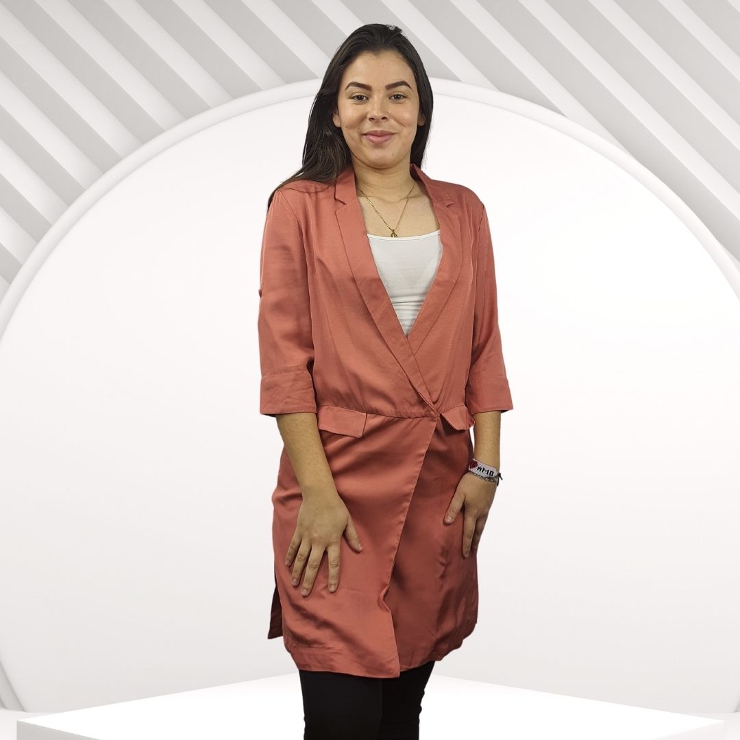 Blazer Vero Moda Rosa Style LOLITA SOLID 3/4 BLAZER(VMC-NE-EC-3)