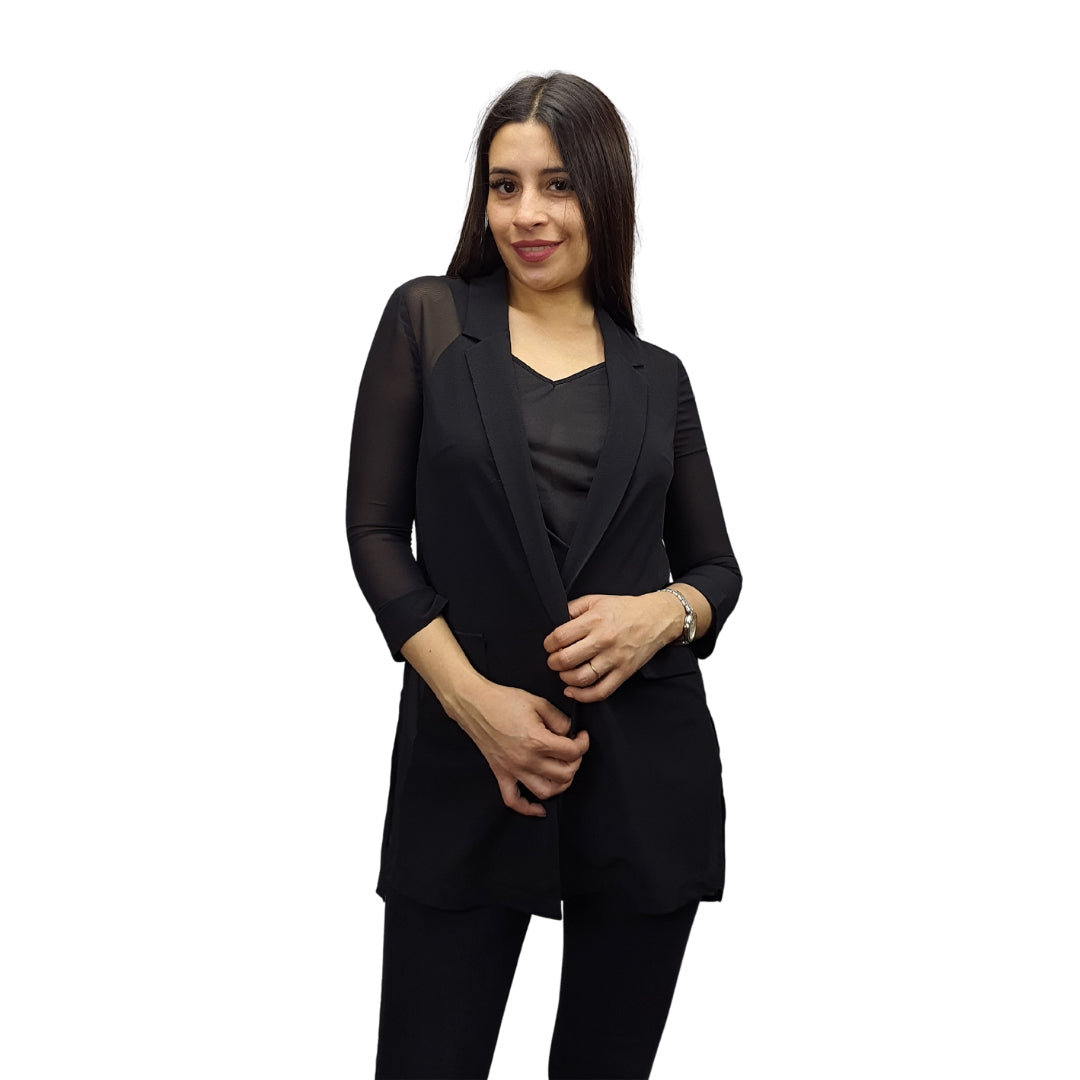 Blazer Vero Moda Negro Style DELI 3/4 BLAZER(MP)