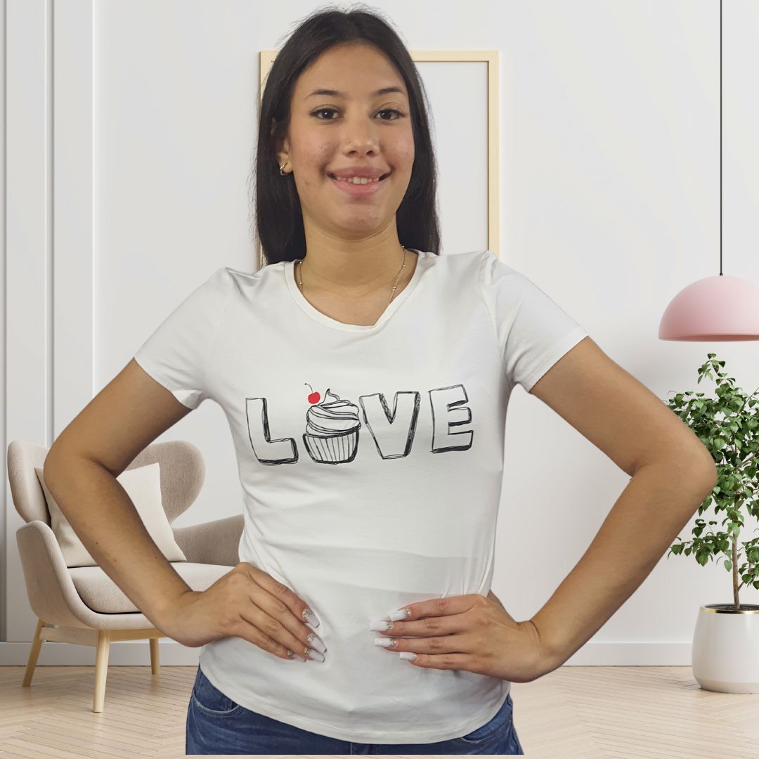 Polera Vero Moda Blanco Style SWEET S/S TOP(TP)