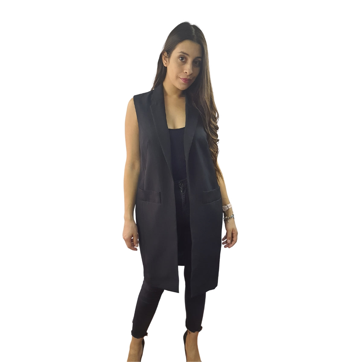 Tapado Vero Moda Negro Style AURE WAISTCOAT(VMC-PM-ET-3)