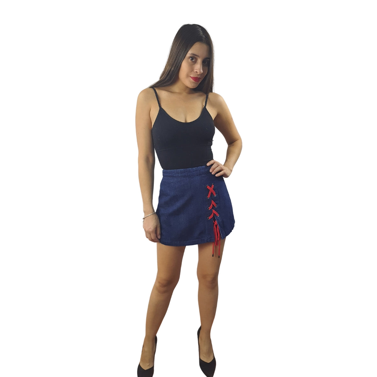 Short Vero Moda Azul Oscuro Style GRATITUDE HW DENIM SHORTS(FL)