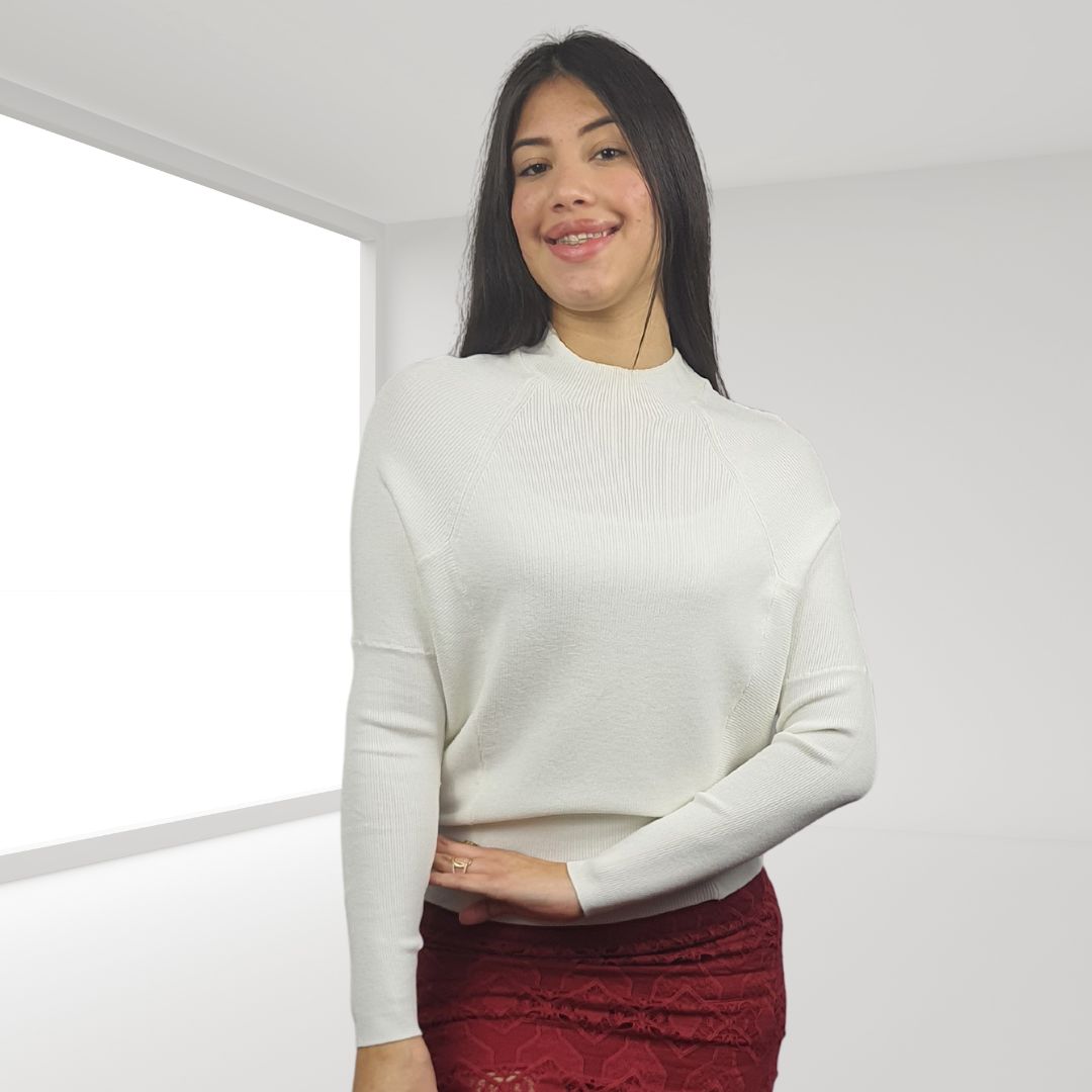 Sweater Vero Moda Blanco Style ALLAN L/S KNIT(UM)