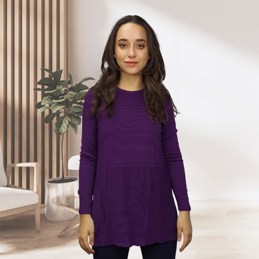 Sweater Vero Moda Morado Style PALOMA L/S KNIT(VMC-BN-EC-2)