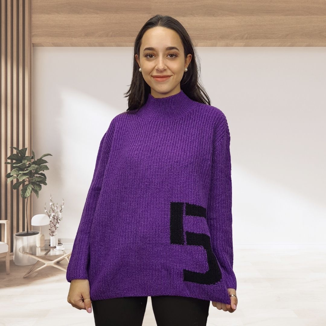 Sweater Vero Moda Morado Style SIMA L/S KNIT(MW-CT-2)
