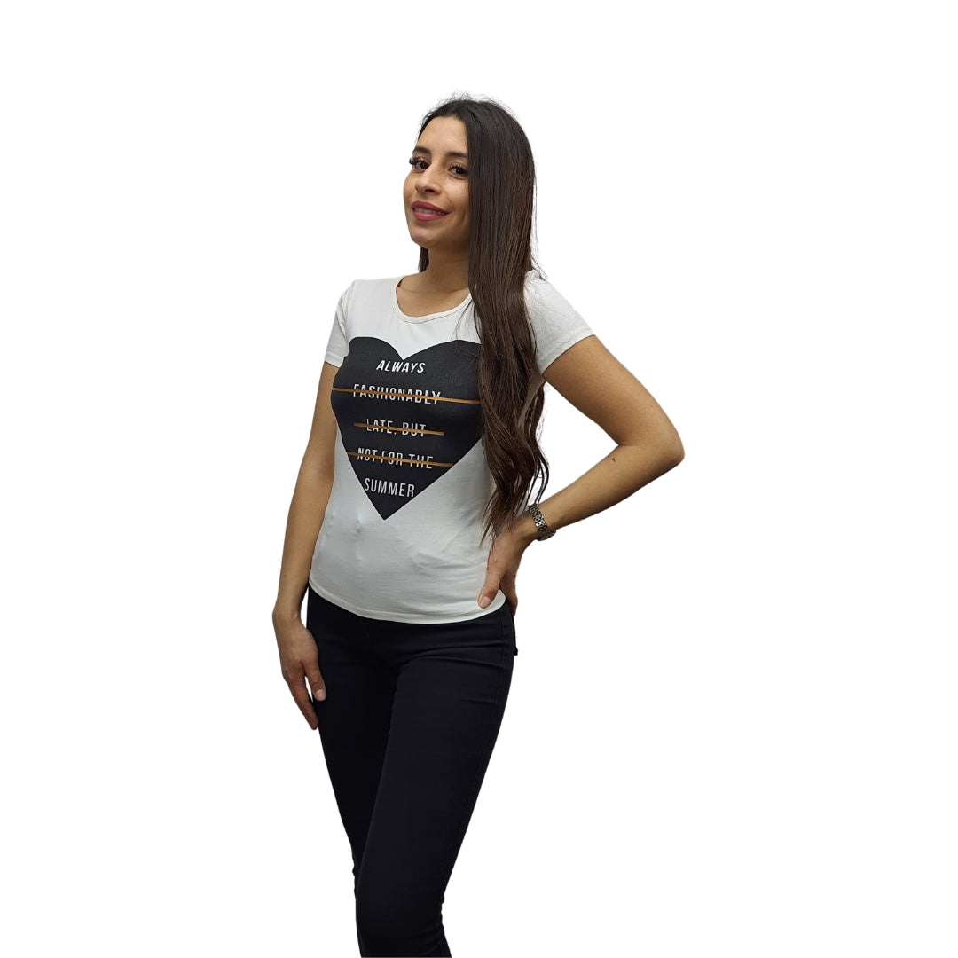 Polera Vero Moda Blanco Style KIRA S/S TOP(NL)