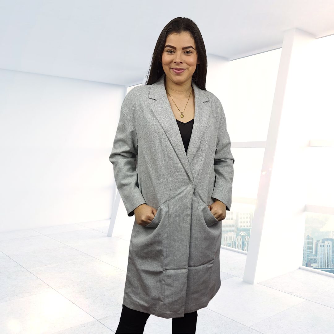 Blazer Vero Moda Gris Style ABBY L/S BLAZER(NL)
