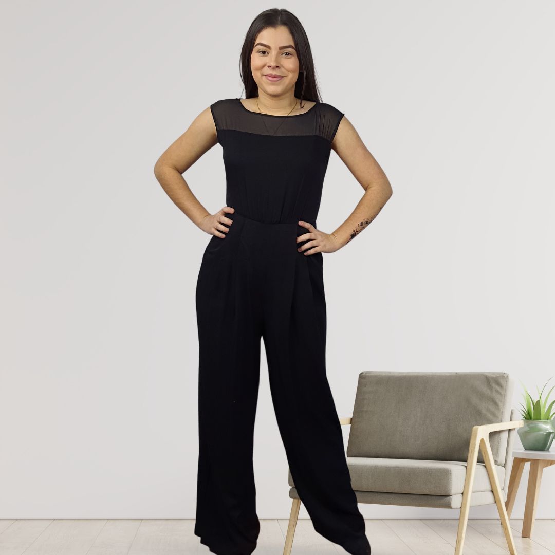 Entero Vero Moda Negro Style ADRAIN TENCEL CATSUIT(PM-ET-2)