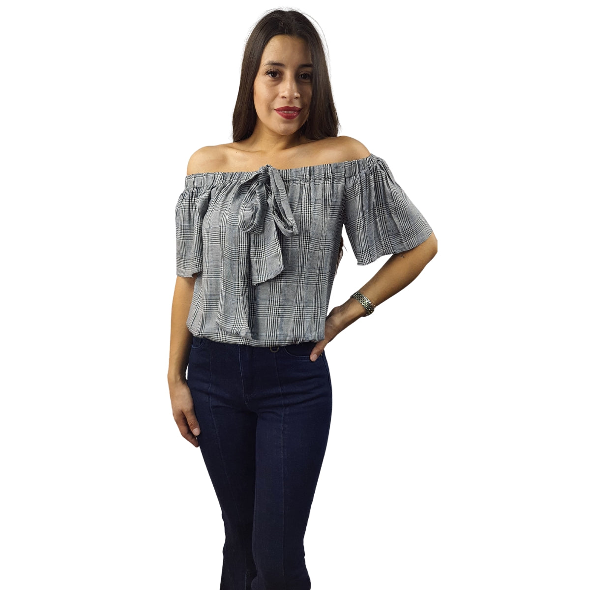 Top Vero Moda Gris Style CANDEL 1/2 TOP(FL)