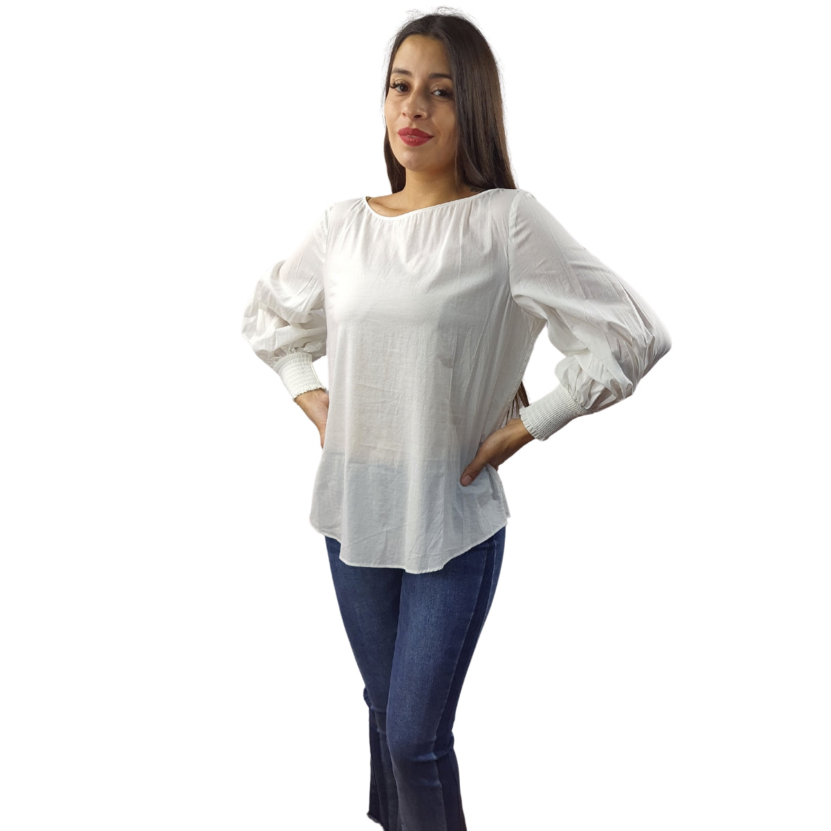 Blusa Vero Moda Blanco Style LINDY 3/4 TOP(NC)