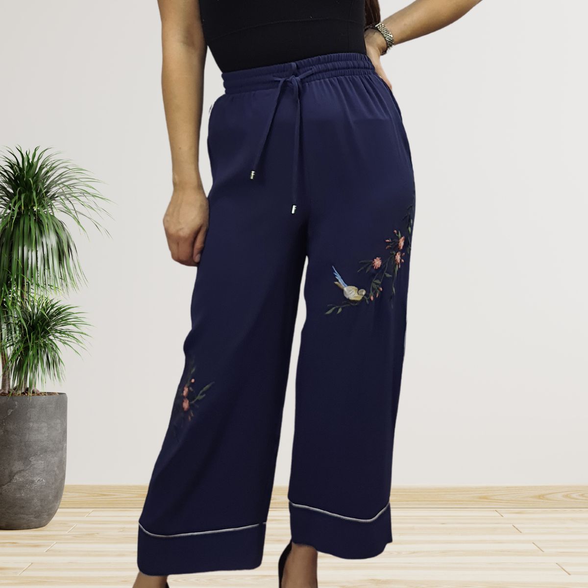 Pantalon Vero Moda Azul Oscuro Style MARRY 9/10 WIDE PANTS(NR)