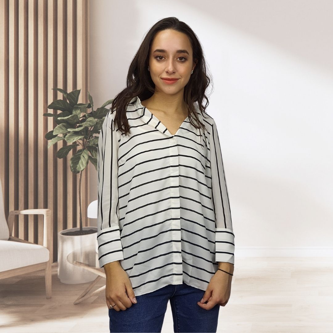 Blusa Vero Moda Blanco Style VAGE 3/4 SHIRT(MM)