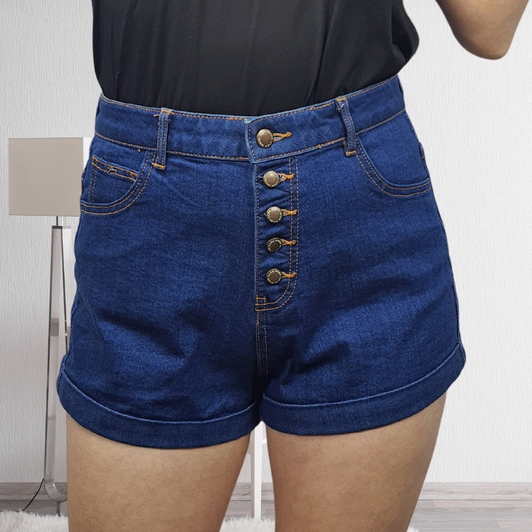 Short Vero Moda Azul Style INDUGE HW DENIM SHORTS(MP)