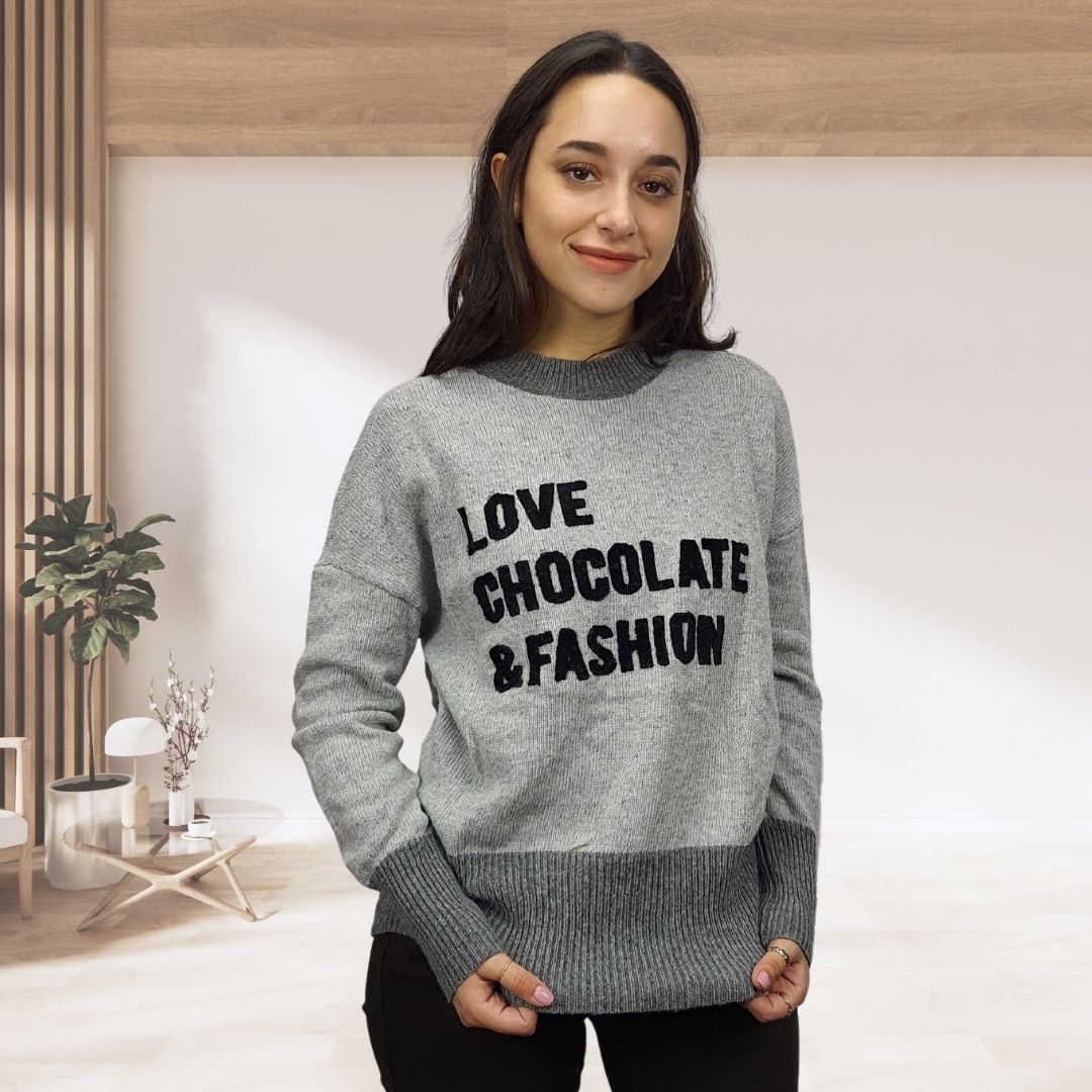 Sweater Vero Moda Gris Style SENTA L/S KNIT(MW-CT-2)