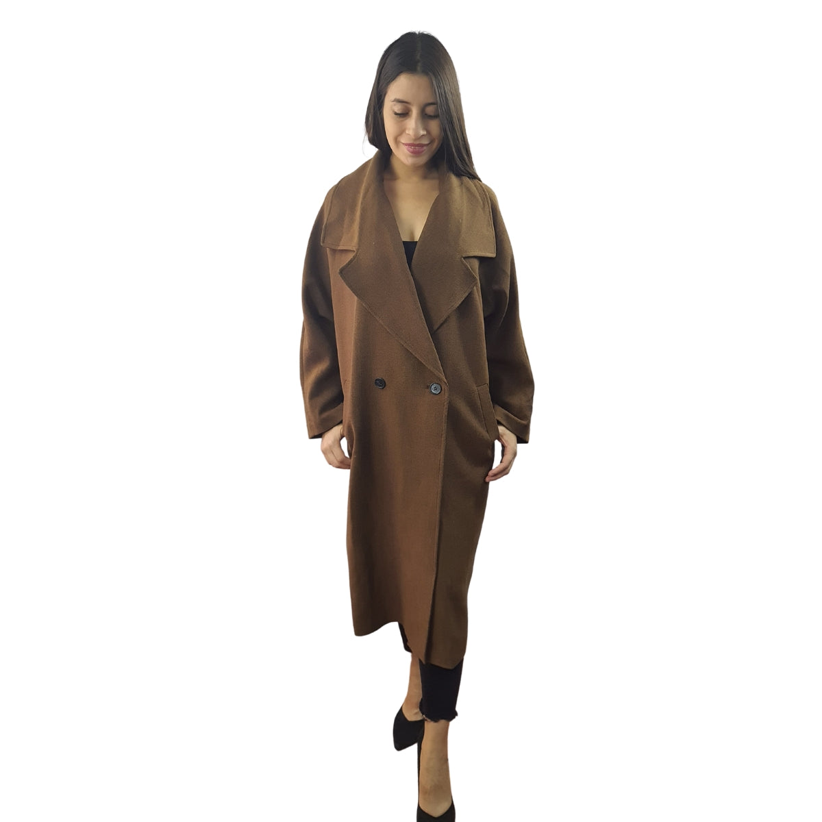 Blazer Vero Moda Marron Style MARA SOLID L/S COAT(VMC-NC)