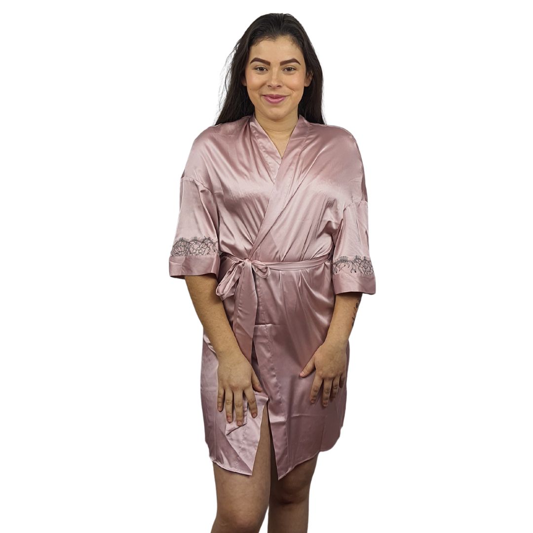 Bata de Pijama Vero Moda Rosa Vieja Style VIVA 3/4 ROBE(HOMEWEAR)