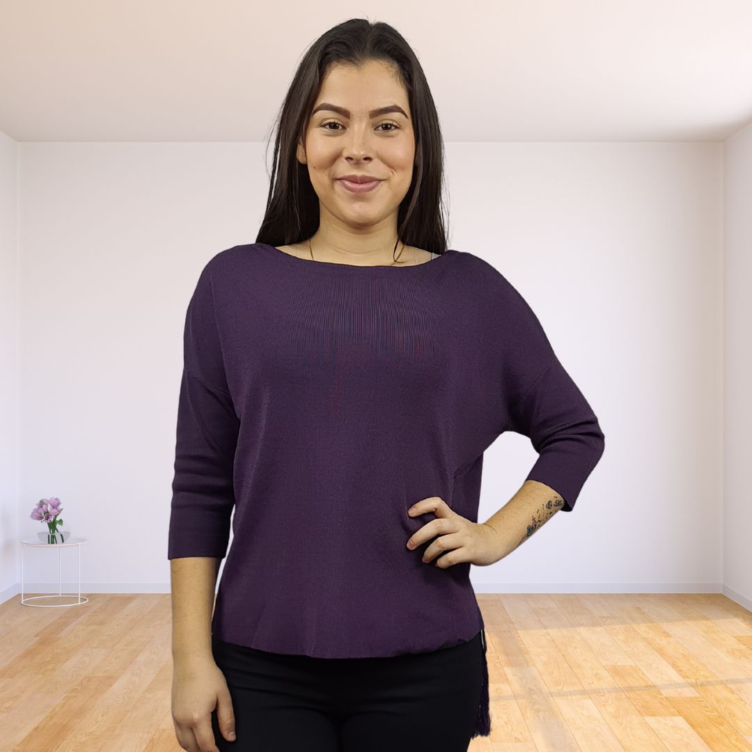 Blusa Vero Moda Purpura Style MAYDAY 3/4 KNIT(VMC-BT)