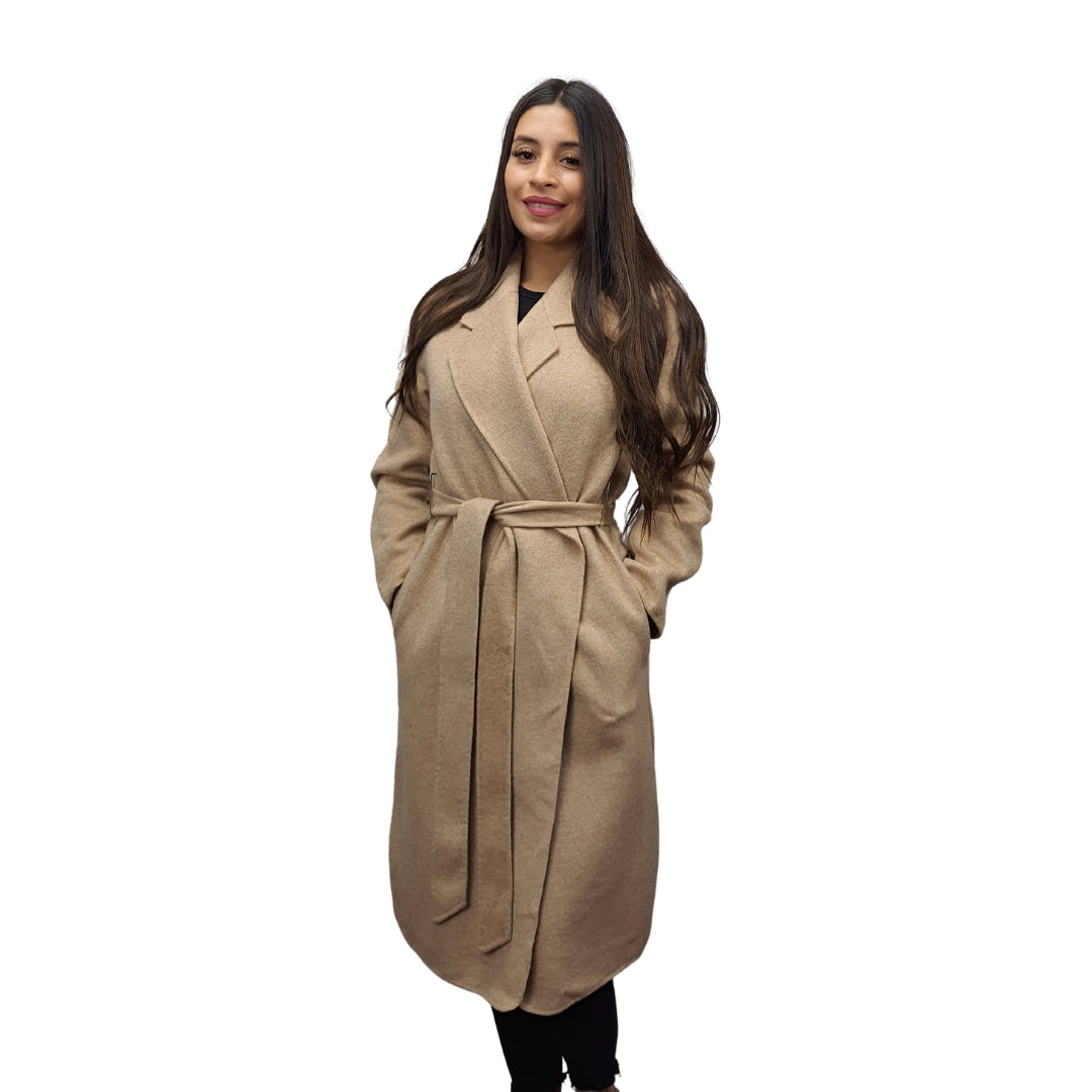 Tapado Vero Moda Beige Style GRAPE DF L/S WOOL COAT(VMC-DR)