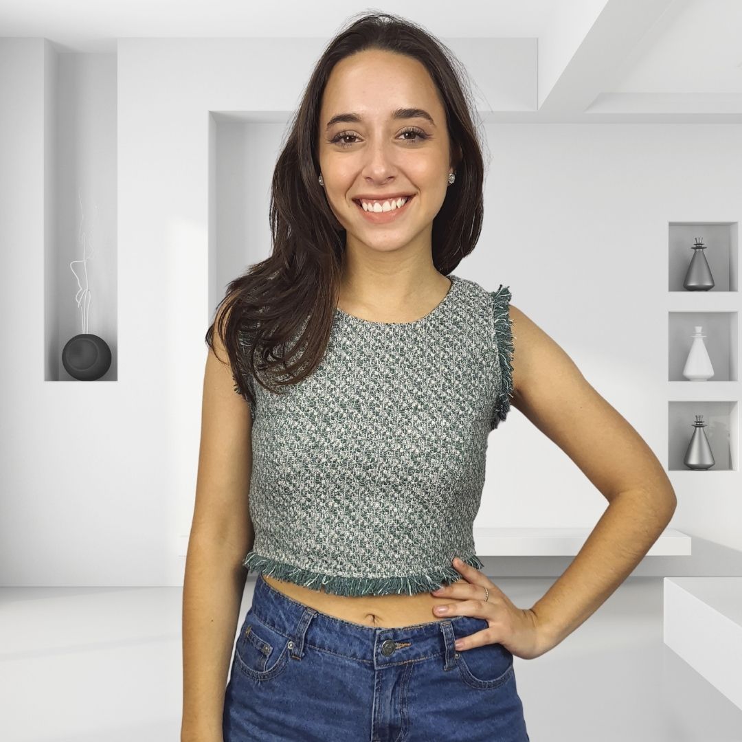 Top Vero Moda Verde Style HUGO S/L TOP(SD)