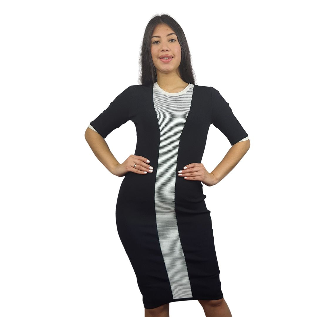 Vestido Vero Moda Negro Style ANTI 1/2 KNIT DRESS(VMC-PM-ET-2)