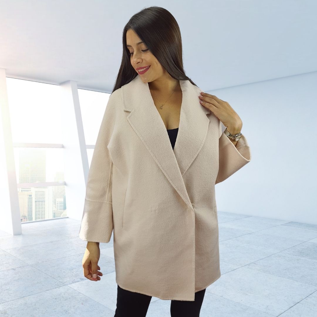 Blazer Vero Moda Rosado Claro POLINE DF L/S WOOL COAT(VMC-DR)