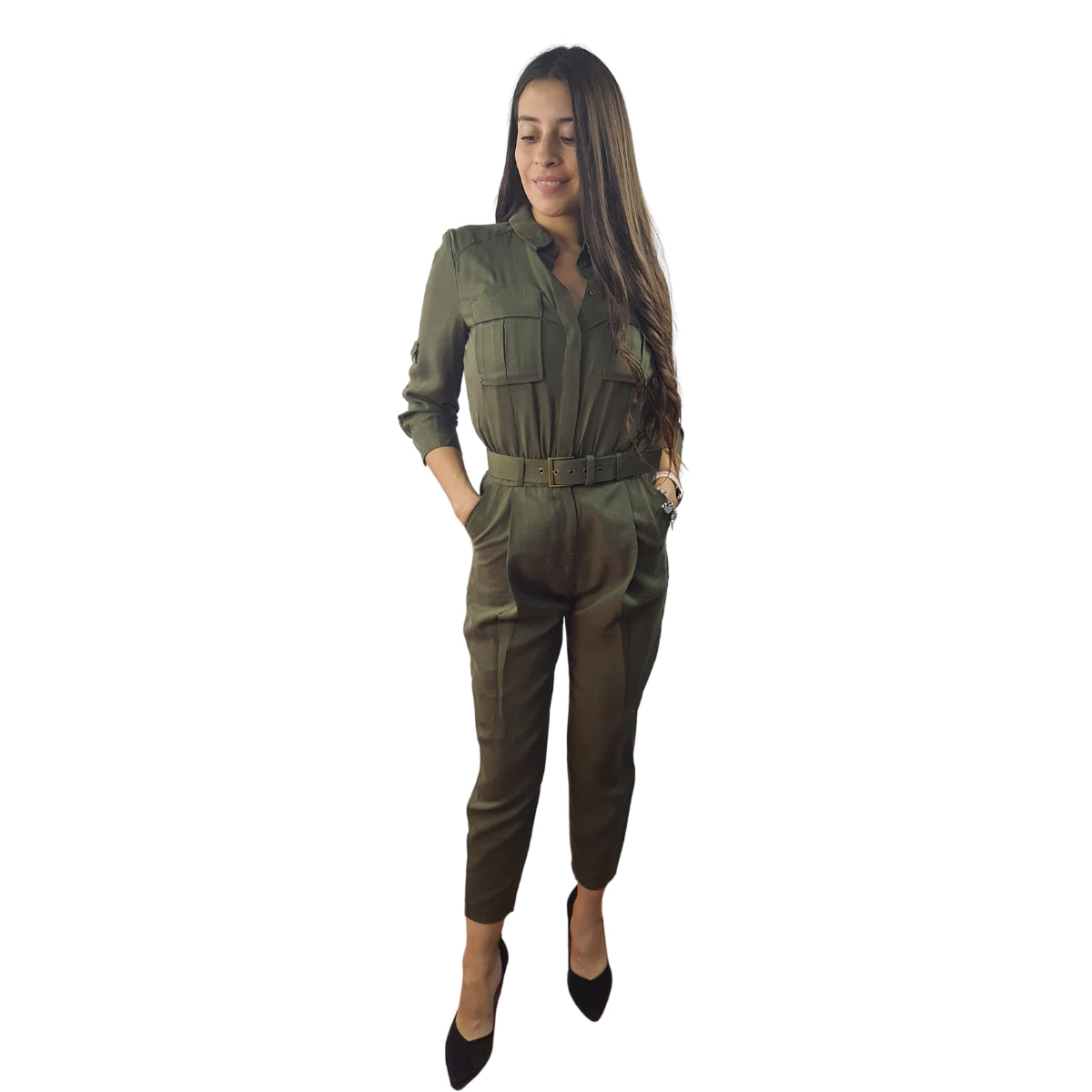 Entero Vero Moda Verde Style METES SWISS 9/10 CATSUIT(PM-EC-3)