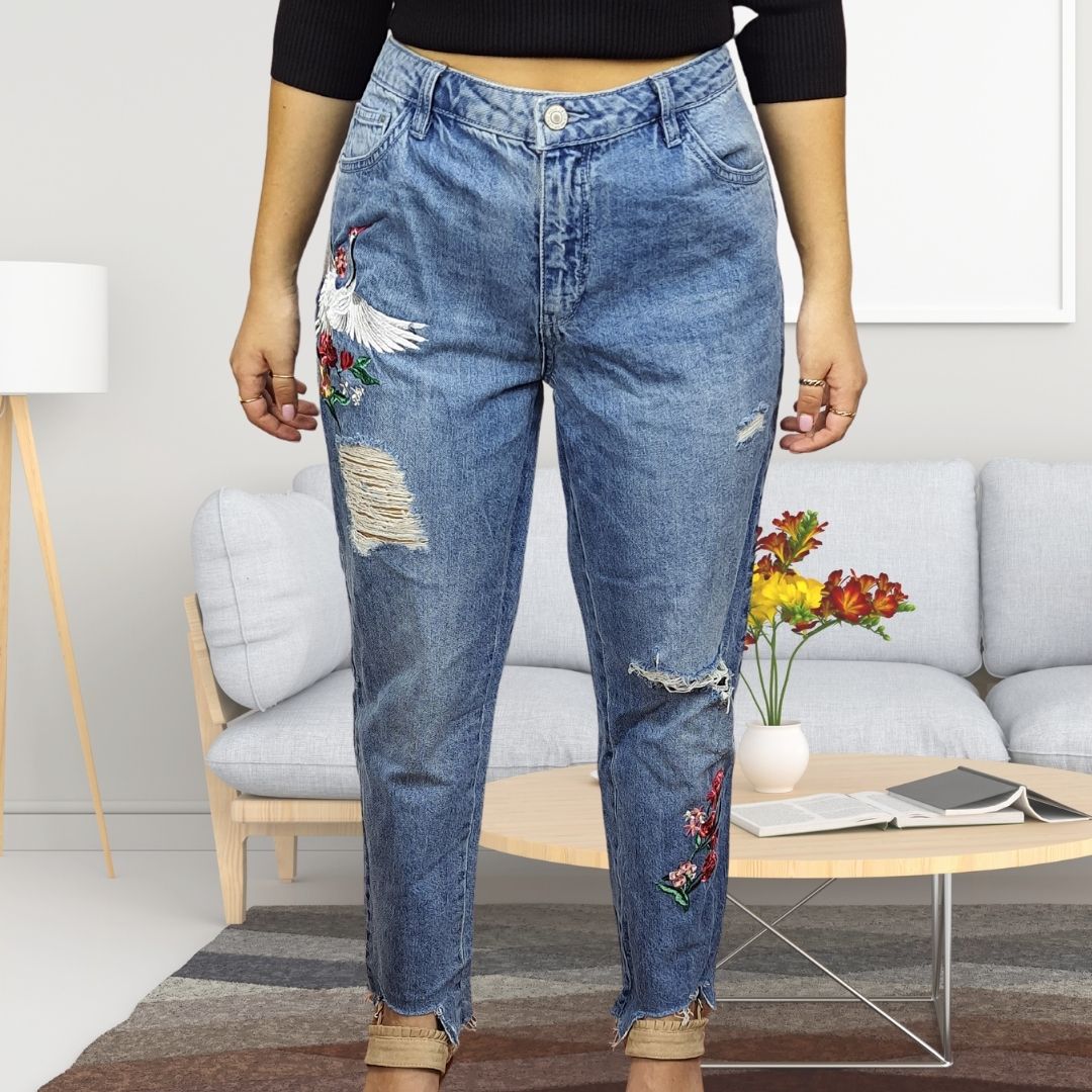 Pantalon Vero moda Style GENEROUS 9/10 MW SLIM STRAIGHT JEANS(NR)