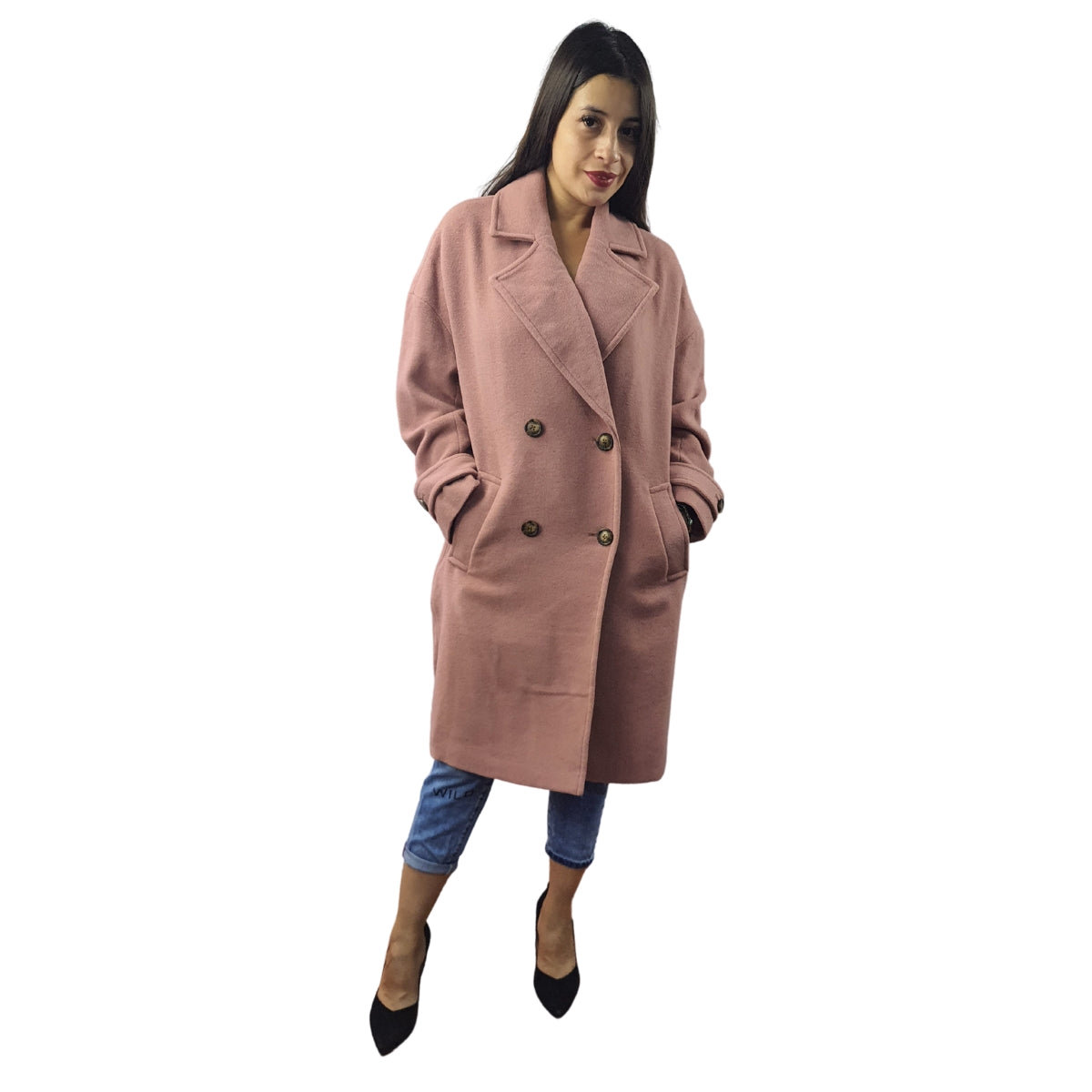 Blazer Vero Moda Rosa Vieja Style ROSE SOLID L/S WOOL COAT(LL)