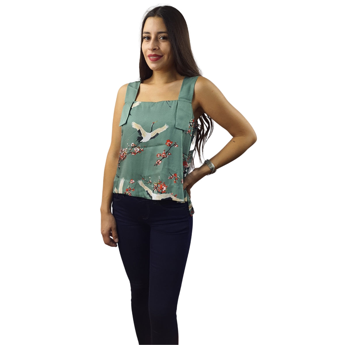 Top Vero Moda Verde Style HENRY S/L TOP(HOMEWEAR)