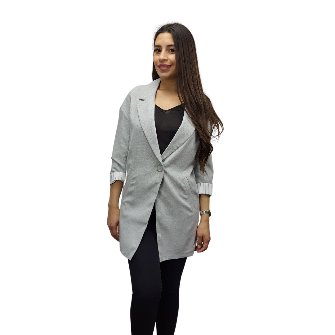 Blazer Vero Moda Gris Style SHANE 3/4 BLAZER(MM)