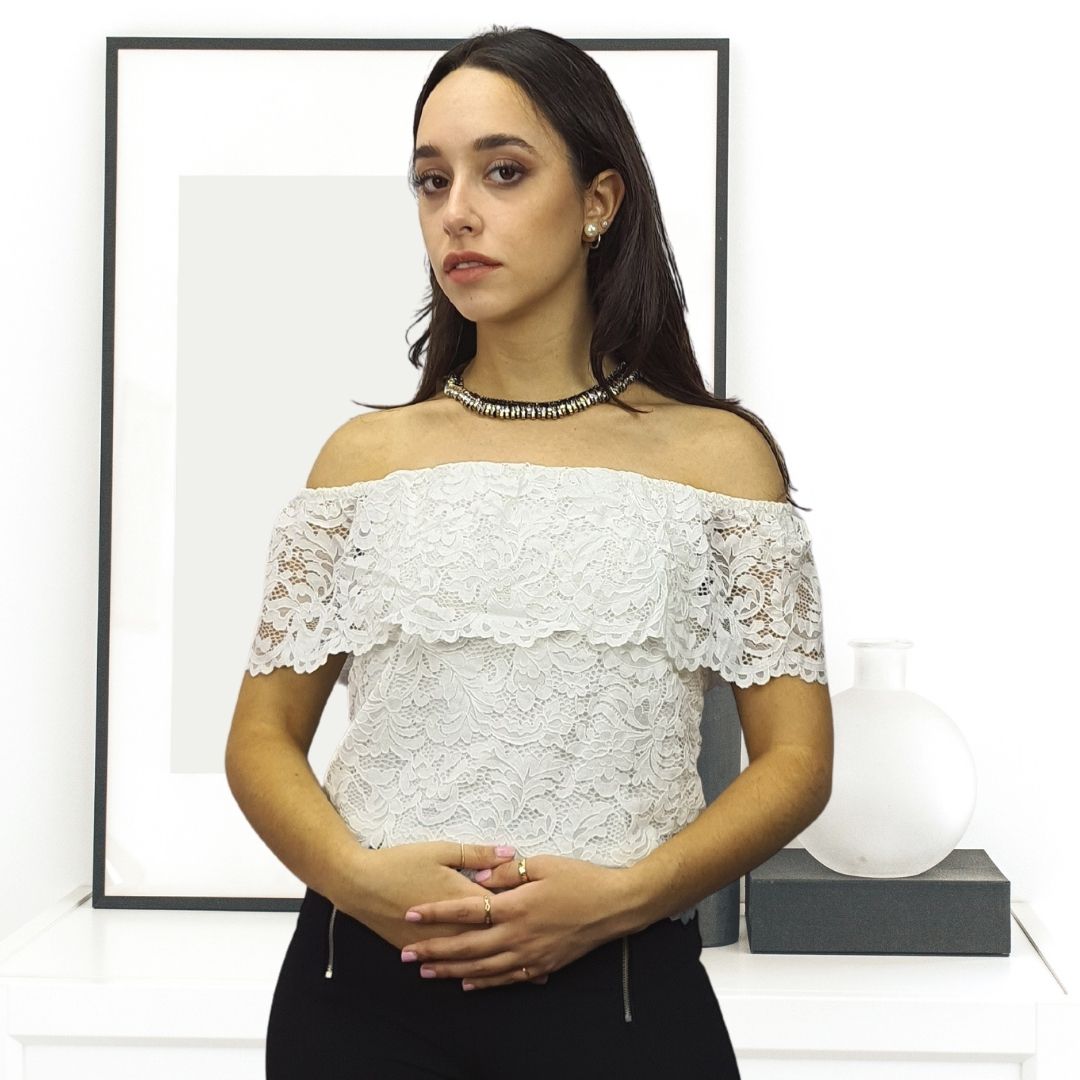 Top Vero Moda Blanco Style VERA S/S TOP(HH)
